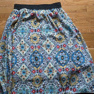 LuLaRoe Women's Small Multi Colored Jill Skirt